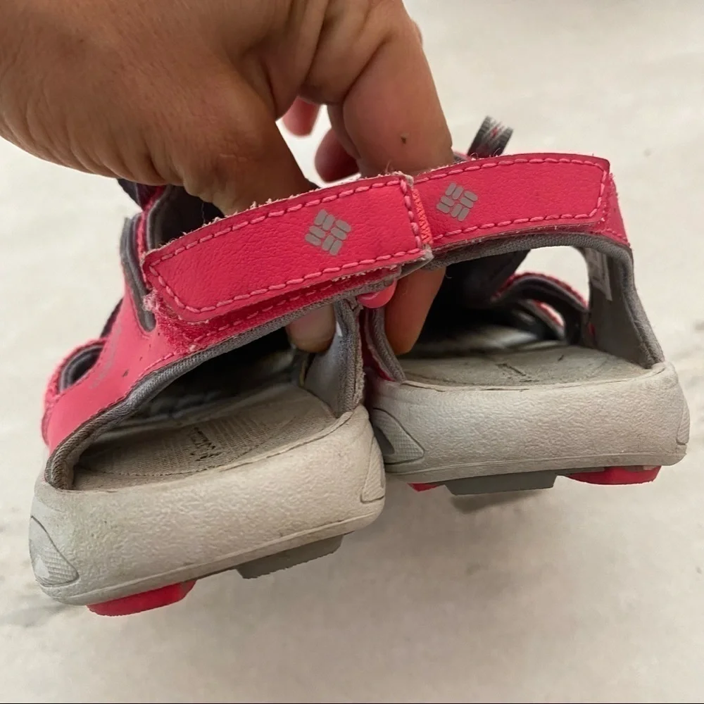 Columbia Little Pine Girls Sandals Pink 12